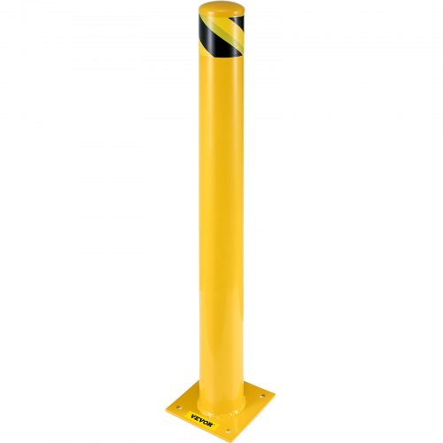 VEVOR Safety Bollard, 48 Inch Height Bollard Post, 5.5 Inch Diameter ...