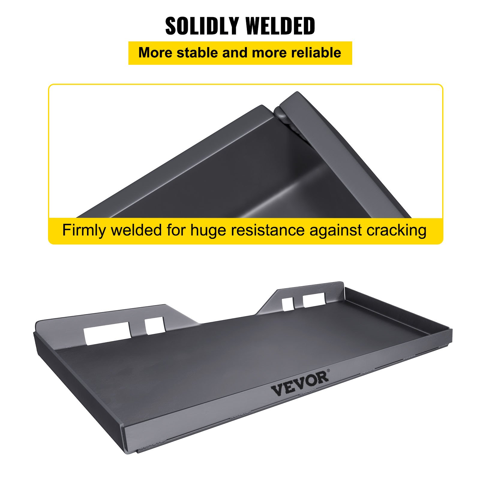 VEVOR Skid Steer Mount Plate Thick Skid Steer Attachment Plate Steel