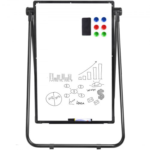 Vevor Single Sided Magnetic Whiteboard Stand 60x90cm Telescopic U-stand 