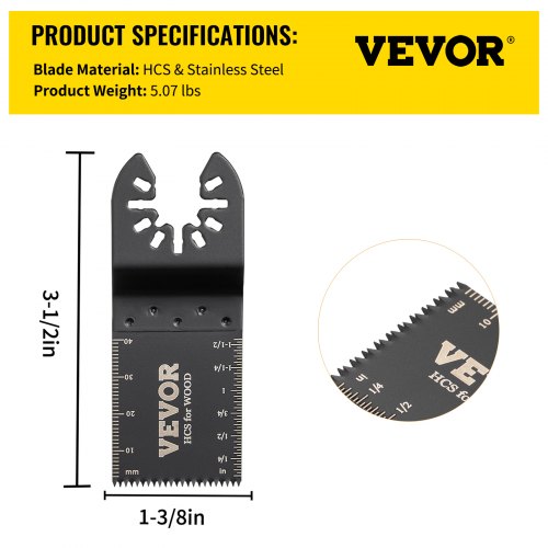 VEVOR VEVOR Oscillating Multi Tool Saw Blades Multi Tool Blades 100PCS