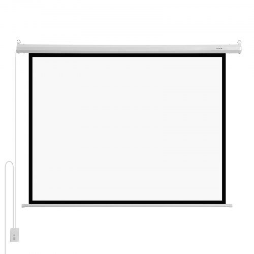 Projektorduk, Motoriserad Elektrisk, 1710x70x1250 mm, Vit, PVC