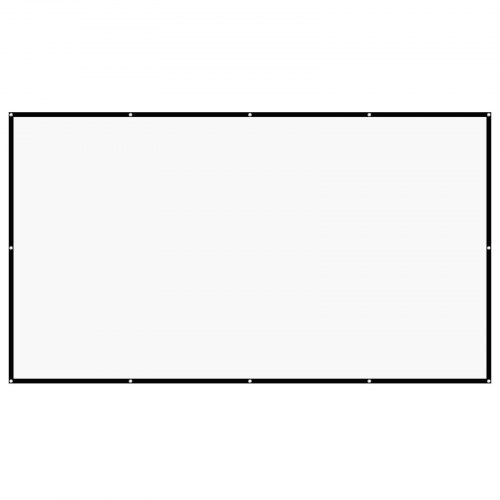 Projektorduk 338x192,8 cm Vit, polyester