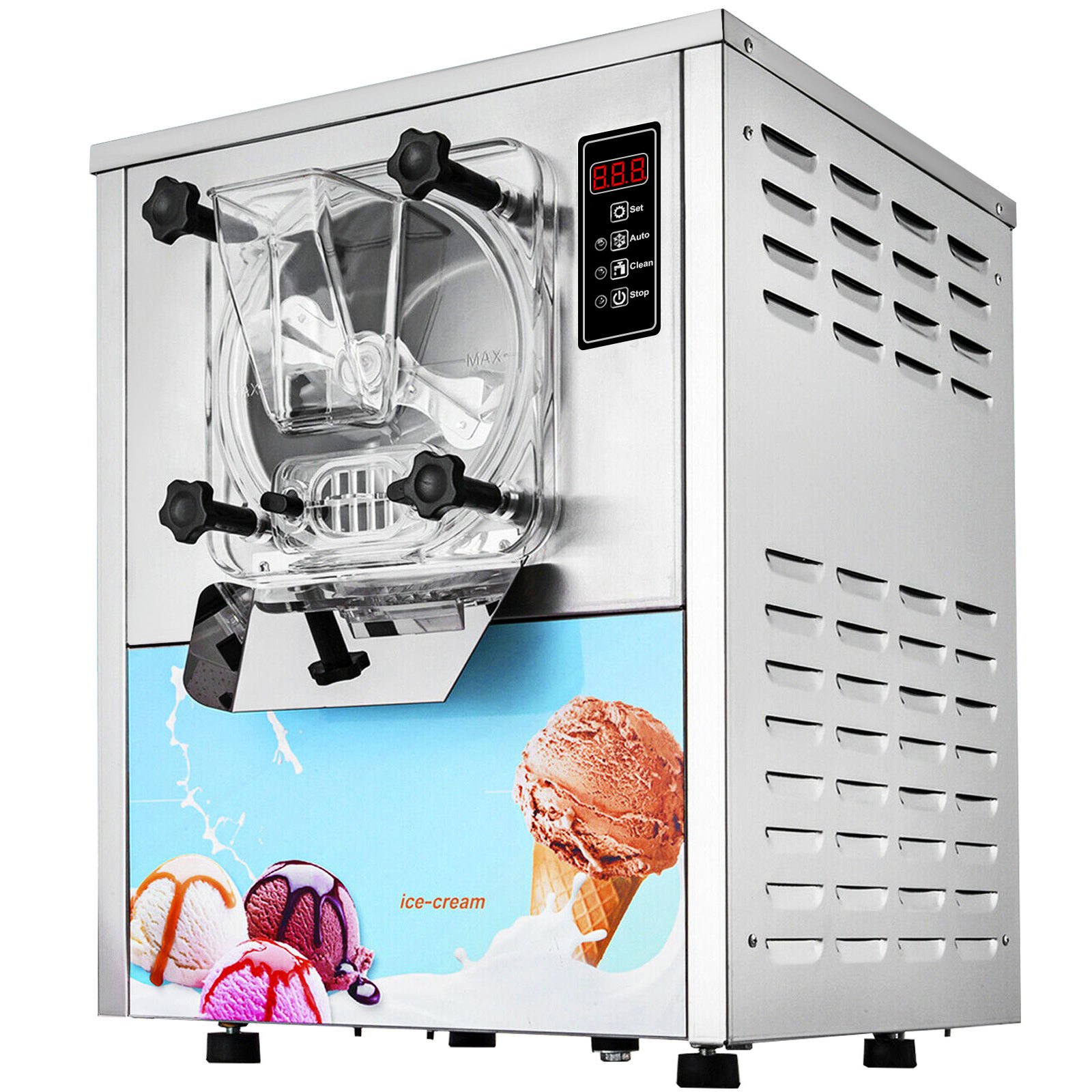 VEVOR Commercial Ice Cream Machine 1400W 20/5.3Gallon Per Hour Hard