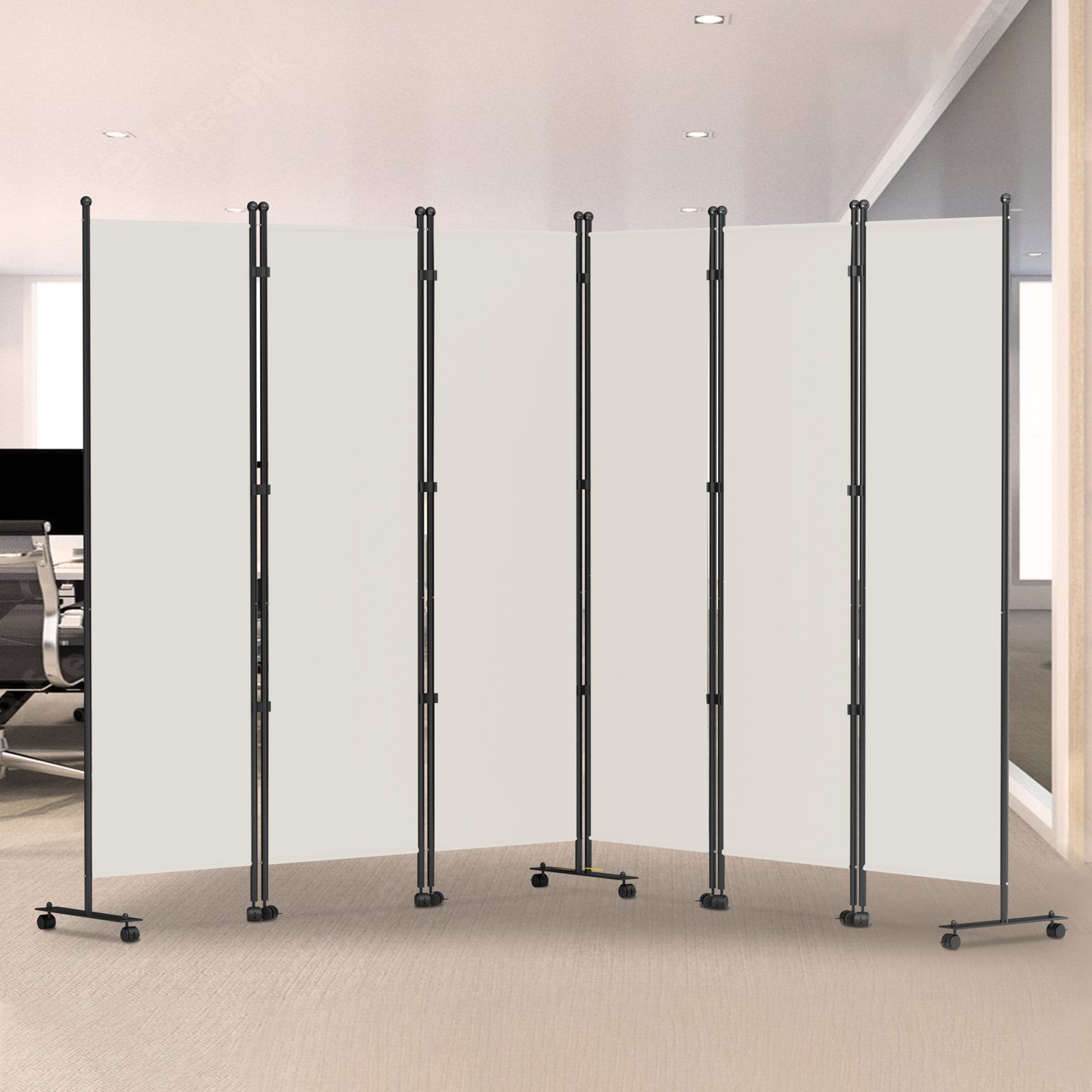 Vevor 6 Panel Room Divider, 6 Ft Tall, Freestanding & Folding Privacy 