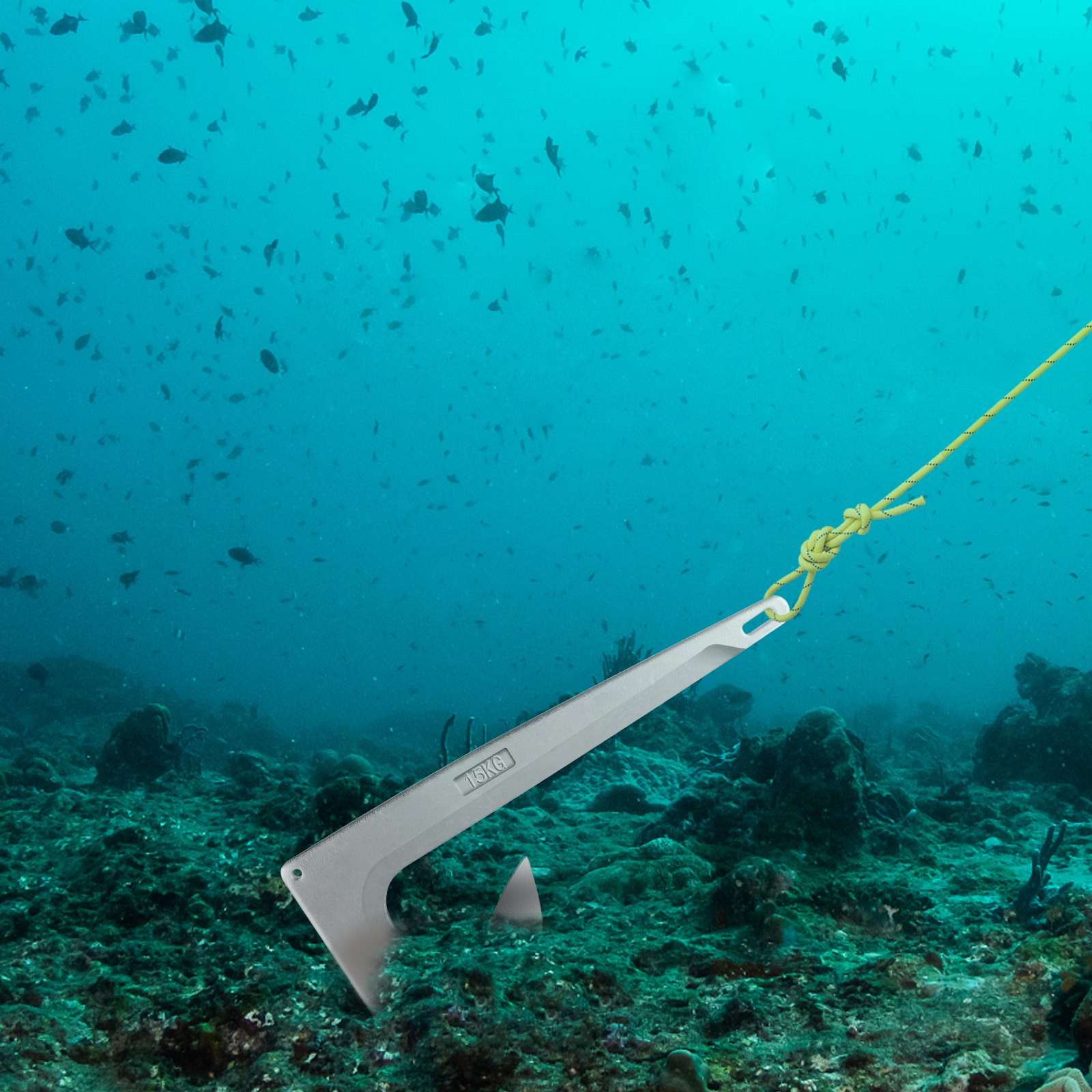 VEVOR Bruce Claw Anchor 33 lb Boat Anchor, Galvanized Steel Boat Anchor, 15 kg Marine Anchor VEVOR Bruce Claw Anchor 33 lb Boat Anchor, Galvanized Steel Boat Anchor, 15 kg Marine Anchor