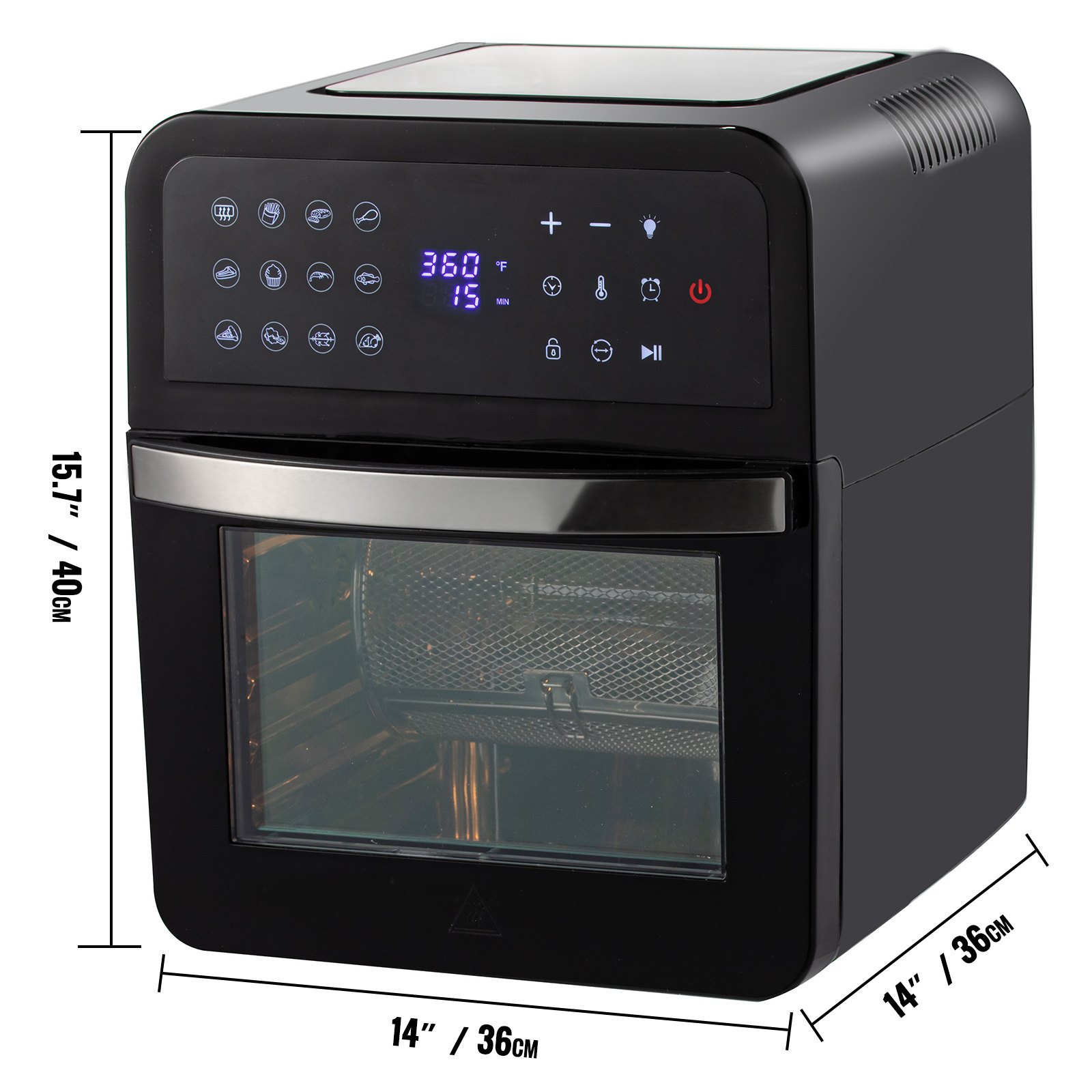 VEVOR 13QT Air Fryer Oven, 1700W Electric Air Fryer Toaster Oven ...