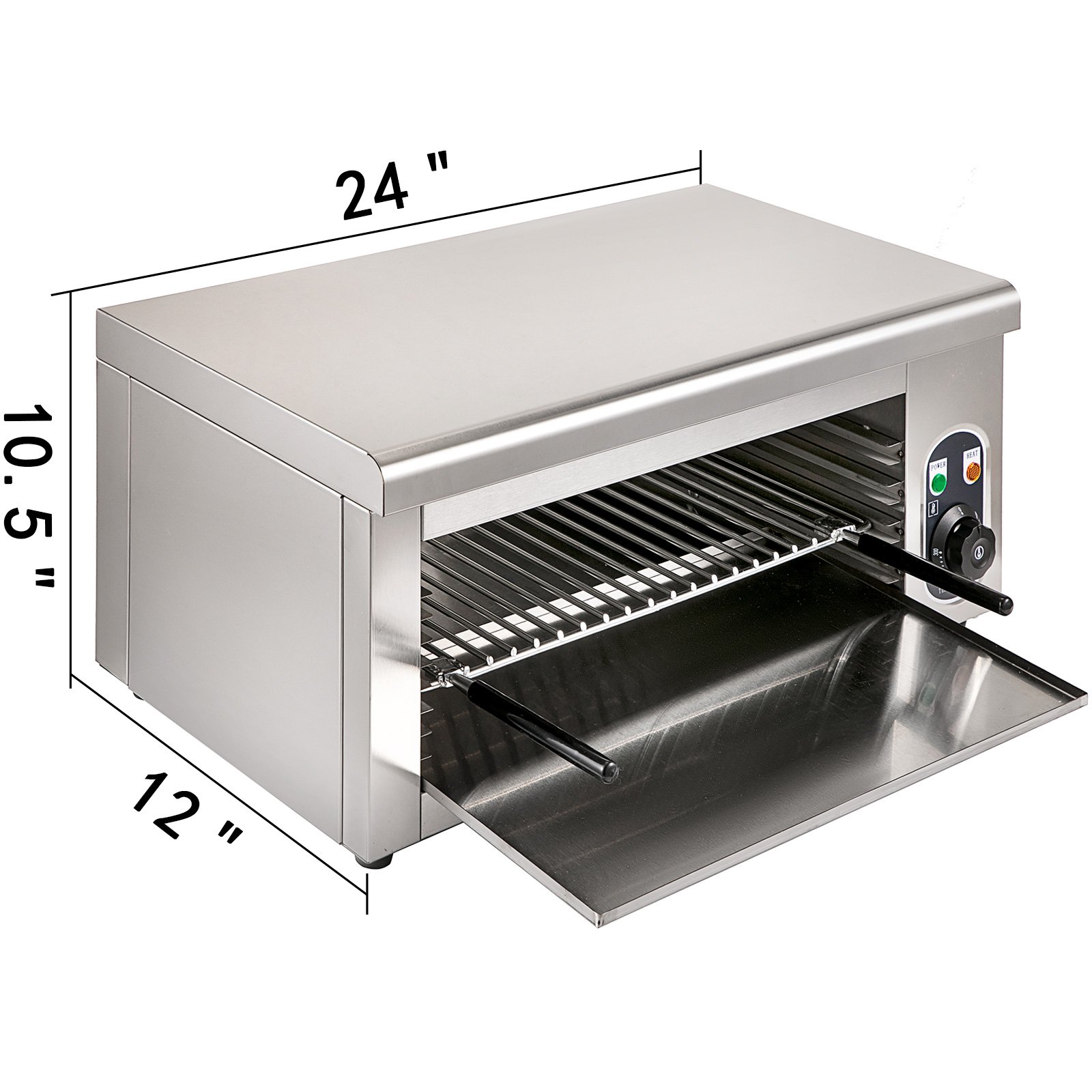 VEVOR Salamander Broiler 24Inch Electric Cheesemelter 2000W Adjustable