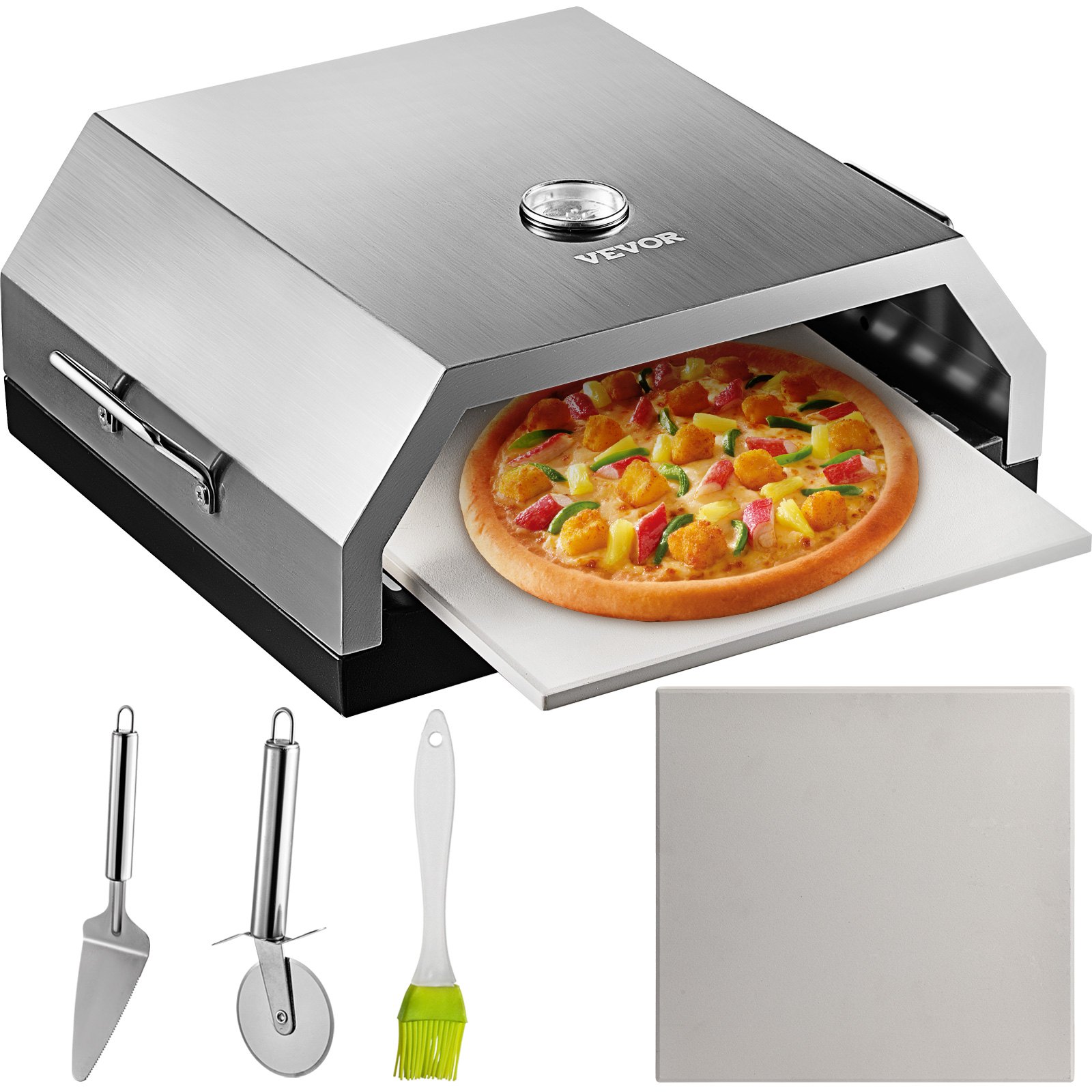 VEVOR Outdoor Pizza Oven, Stainless Steel Camp Pizza Oven, Portable