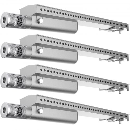 VEVOR Grill Burners, Stainless Steel BBQ Burners Replacement, 4 Packs
