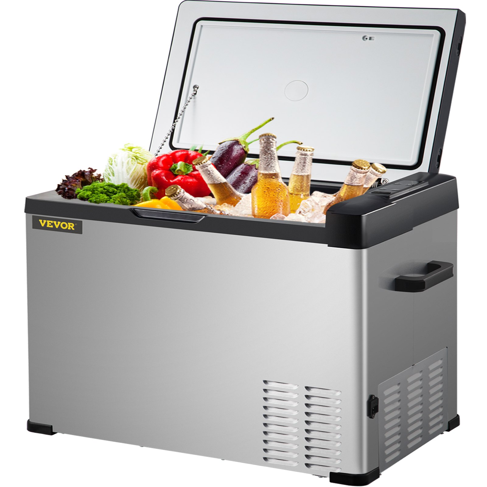 VEVOR 12 Volt Refrigerator, Portable Refrigerator (4℉68℉) With APP