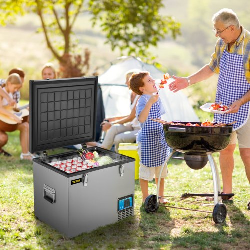 VEVOR Portable Refrigerator 48 Quart, 12 volt Refrigerator with