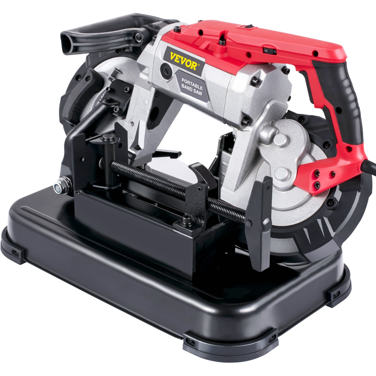 VEVOR Portable Band Saw, 110V Removable Alloy Steel Base Cordless Band