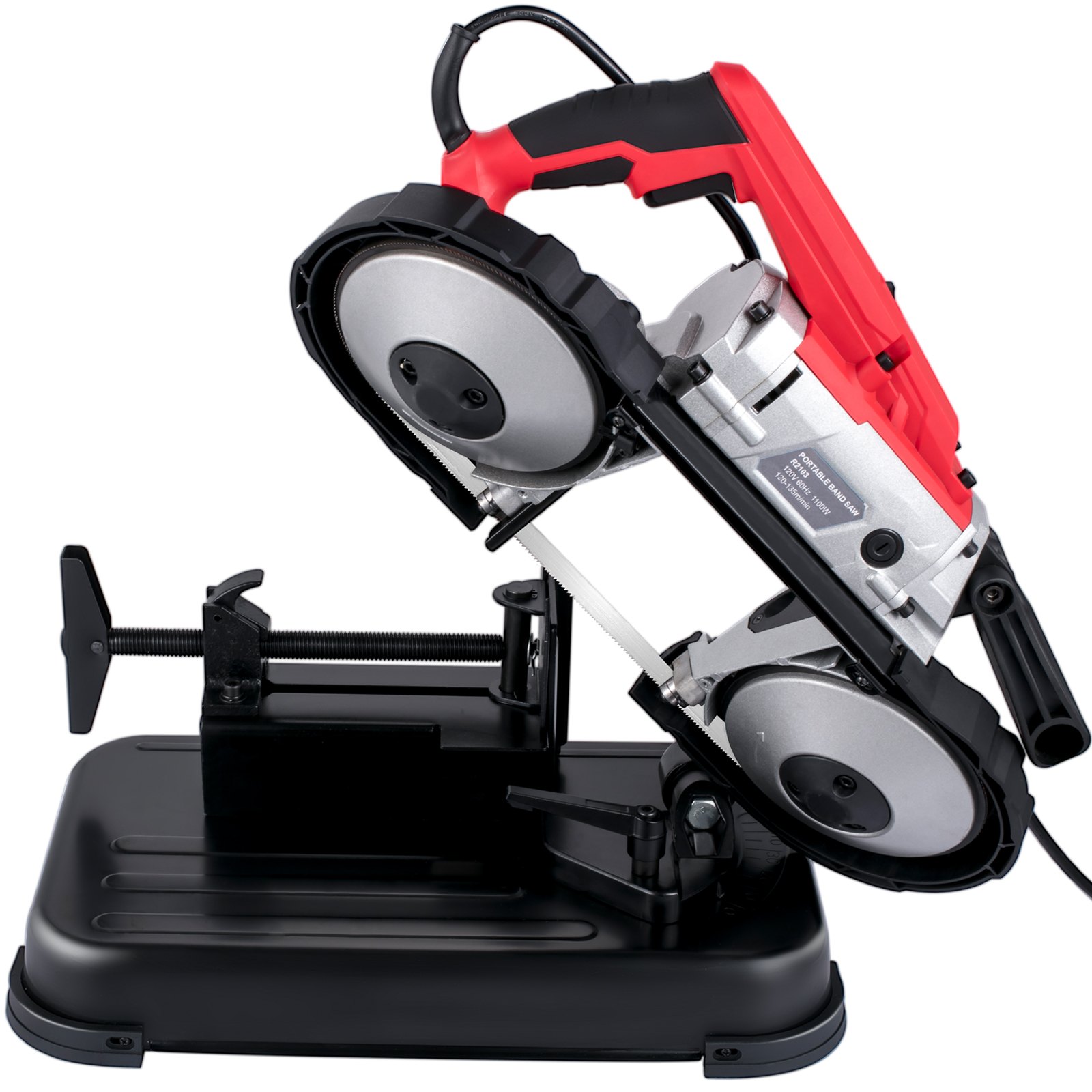 VEVOR Portable Band Saw, 110V Removable Alloy Steel Base Cordless Band