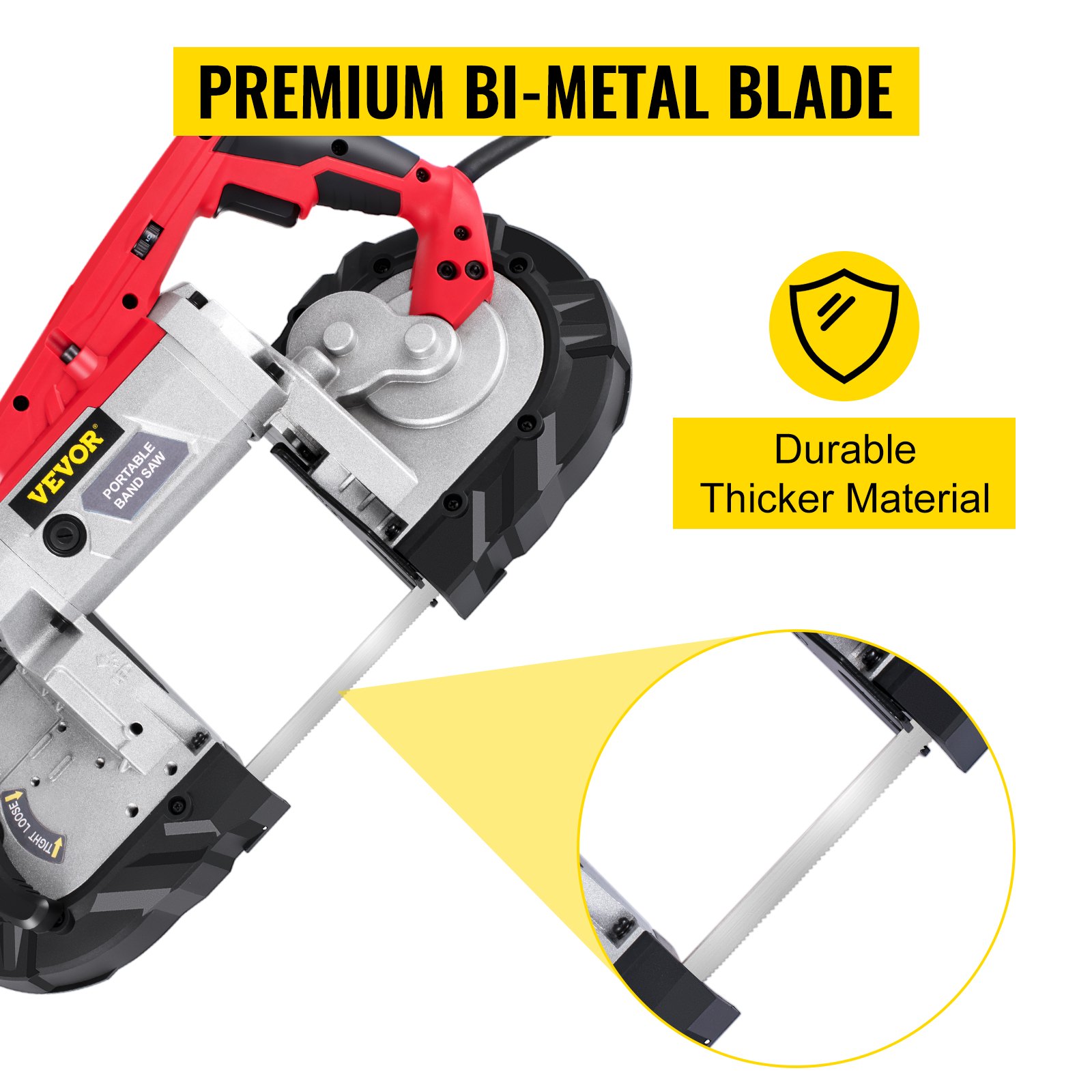 VEVOR VEVOR Portable Band Saw, 127mm Cutting Capacity Cordless BandSaw