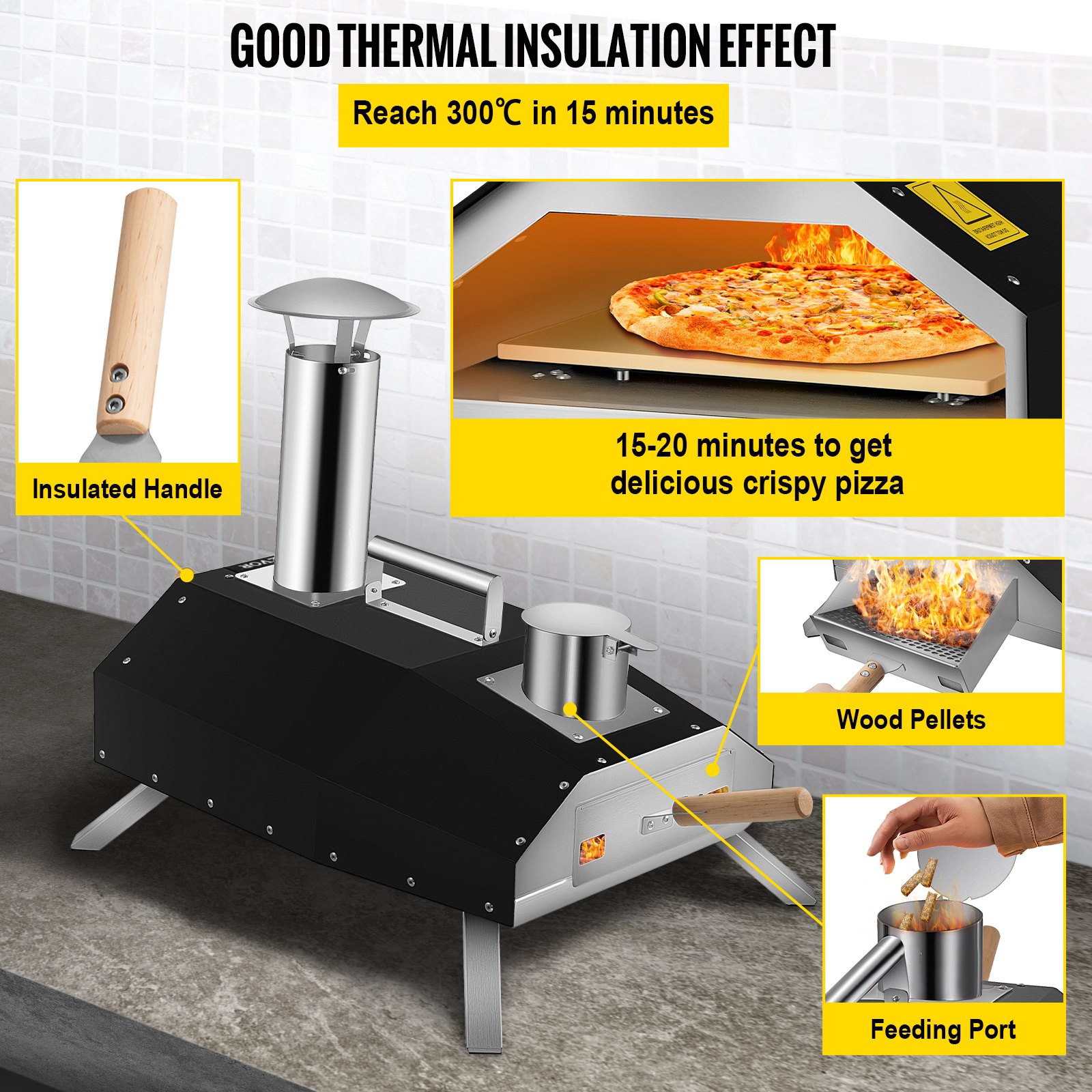 vevor pellet pizza oven