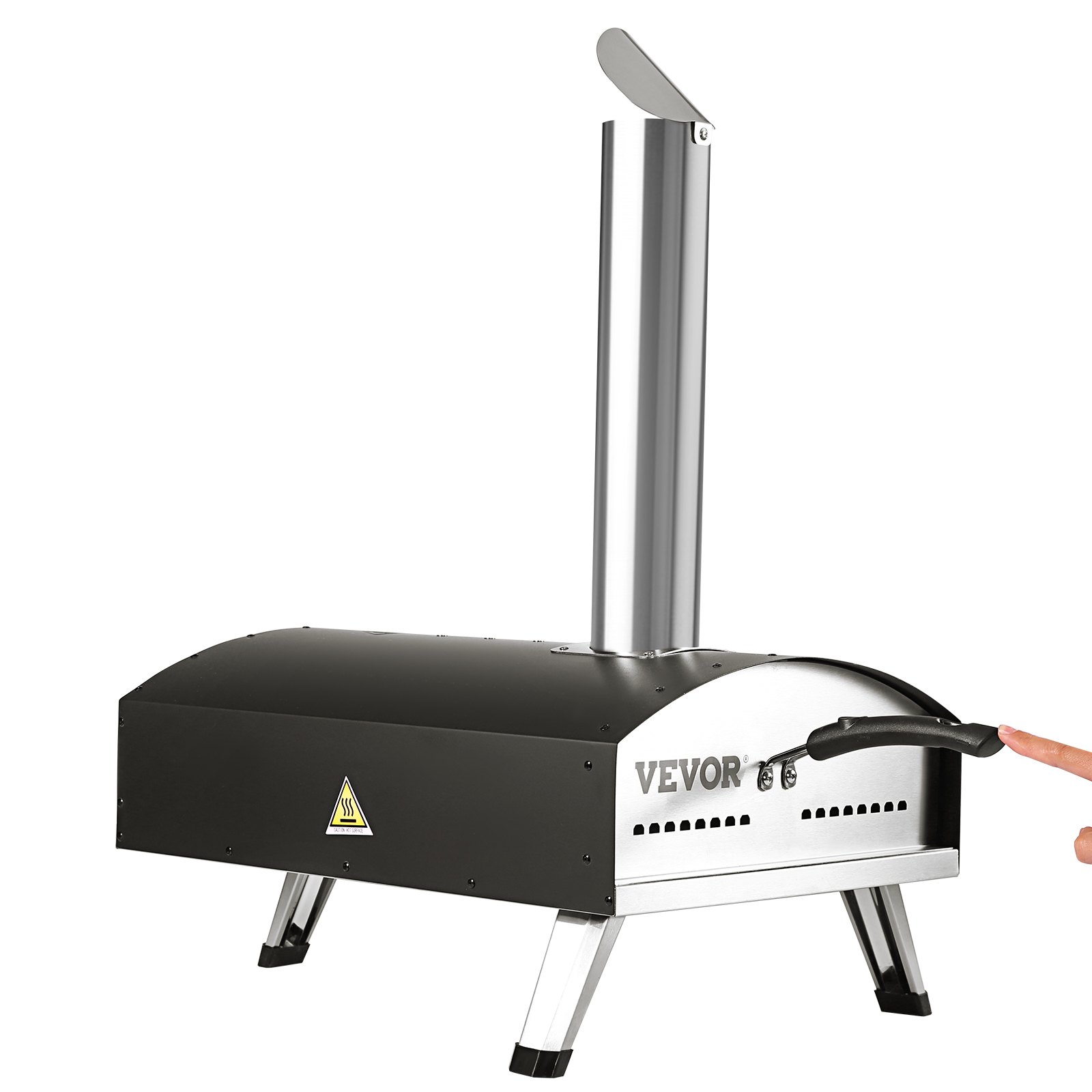 VEVOR VEVOR Outdoor Pizza Oven, 12inch, Wood Pellet and Charcoal Fired