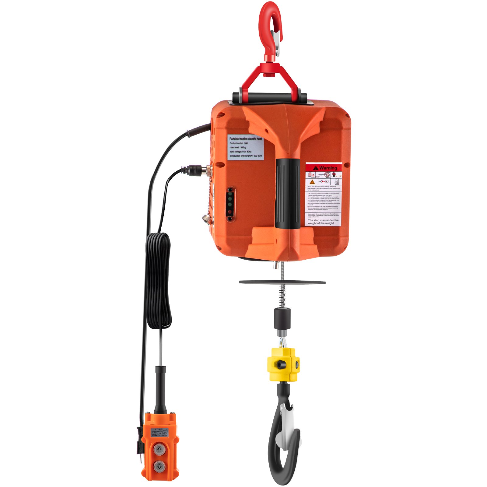 VEVOR VEVOR Electric Hoist Winch Portable 500KG Electric Remote Control ...