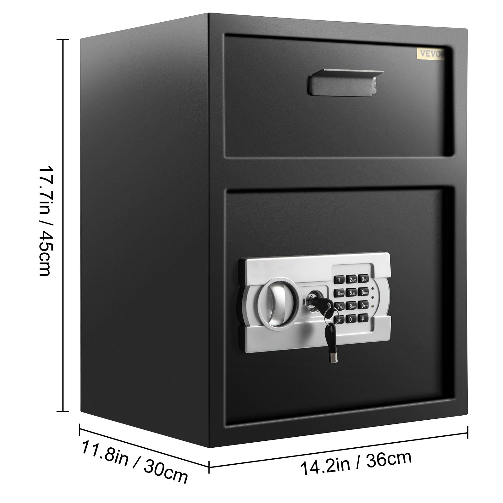 VEVOR Digital Depository Safe 1.7 Cubic Feet Made of Carbon Steel ...