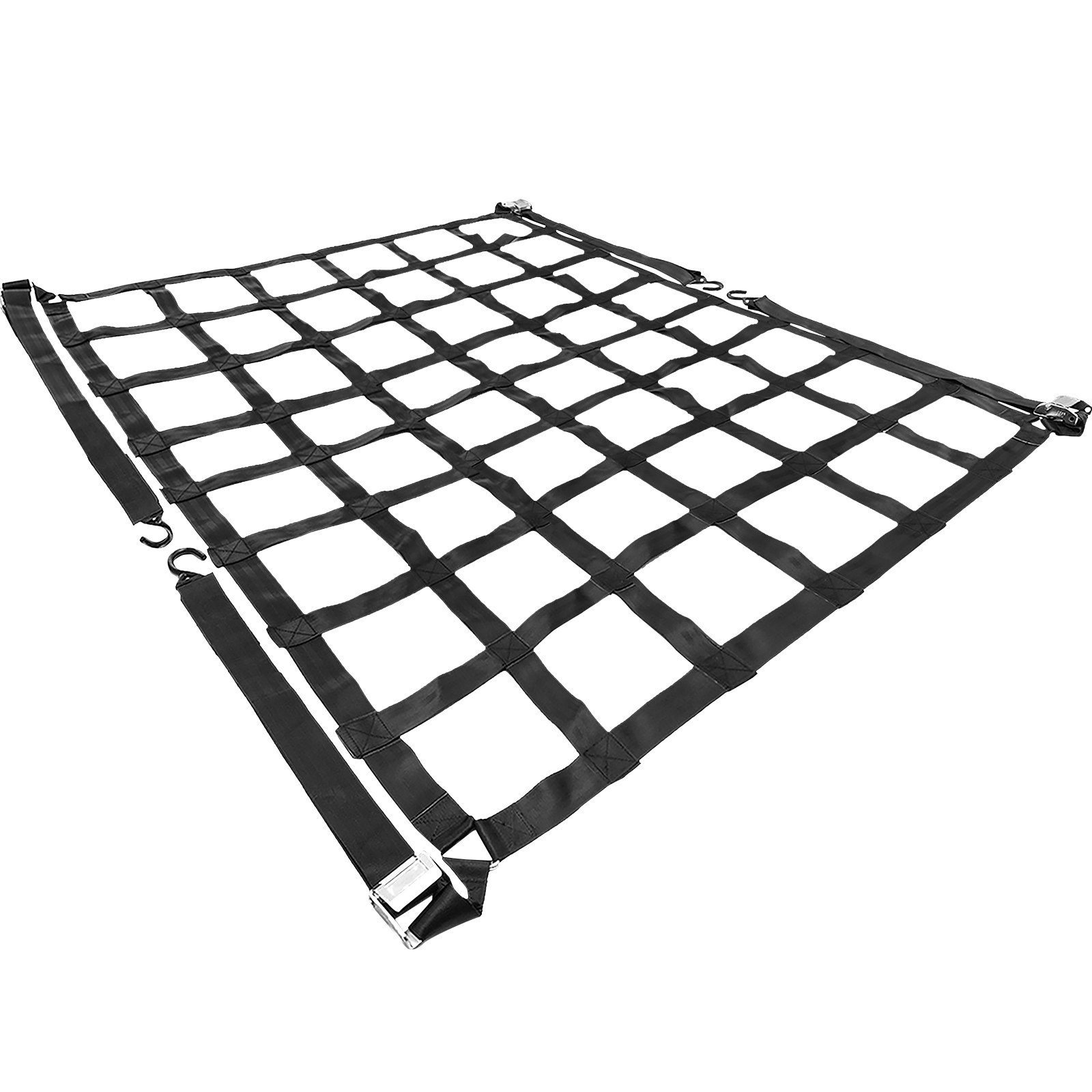 VEVOR 3.5'x 4.1' Cargo Net with SHooks, Truck Bed Cargo Net Heavy Duty