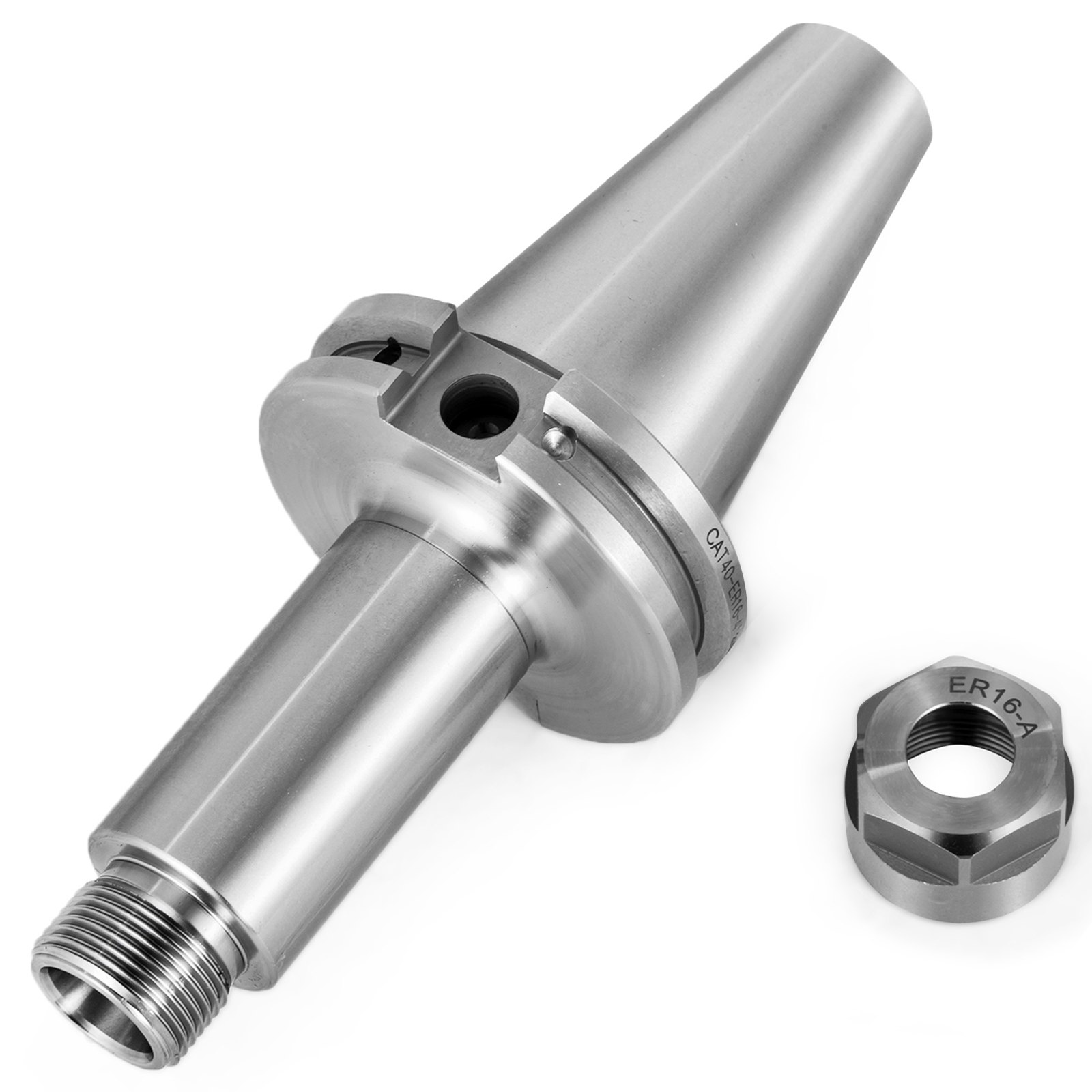 VEVOR 4Pcs CAT40 Tool Holder ER16 Collet Chuck Set length 100mm Chuck ...