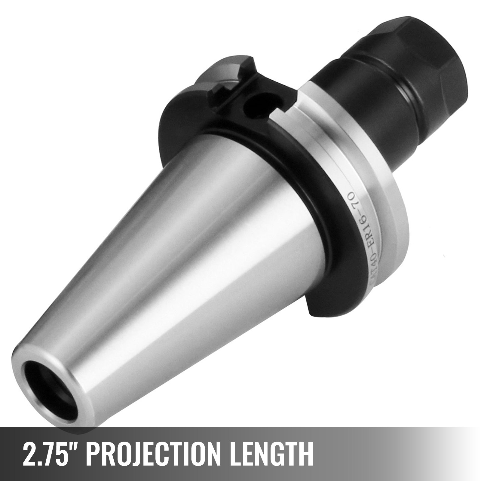 VEVOR Collet Chuck, CAT40 ER16, 5pcs Tool Holder Assembly with Pull