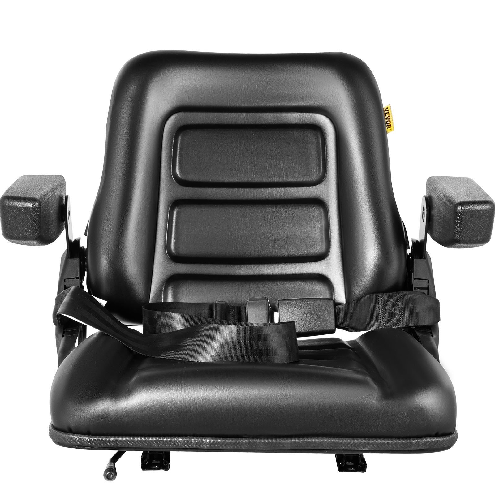 Vevor Universal Forklift Seat Black Pvc Tractor Seat 6150mm