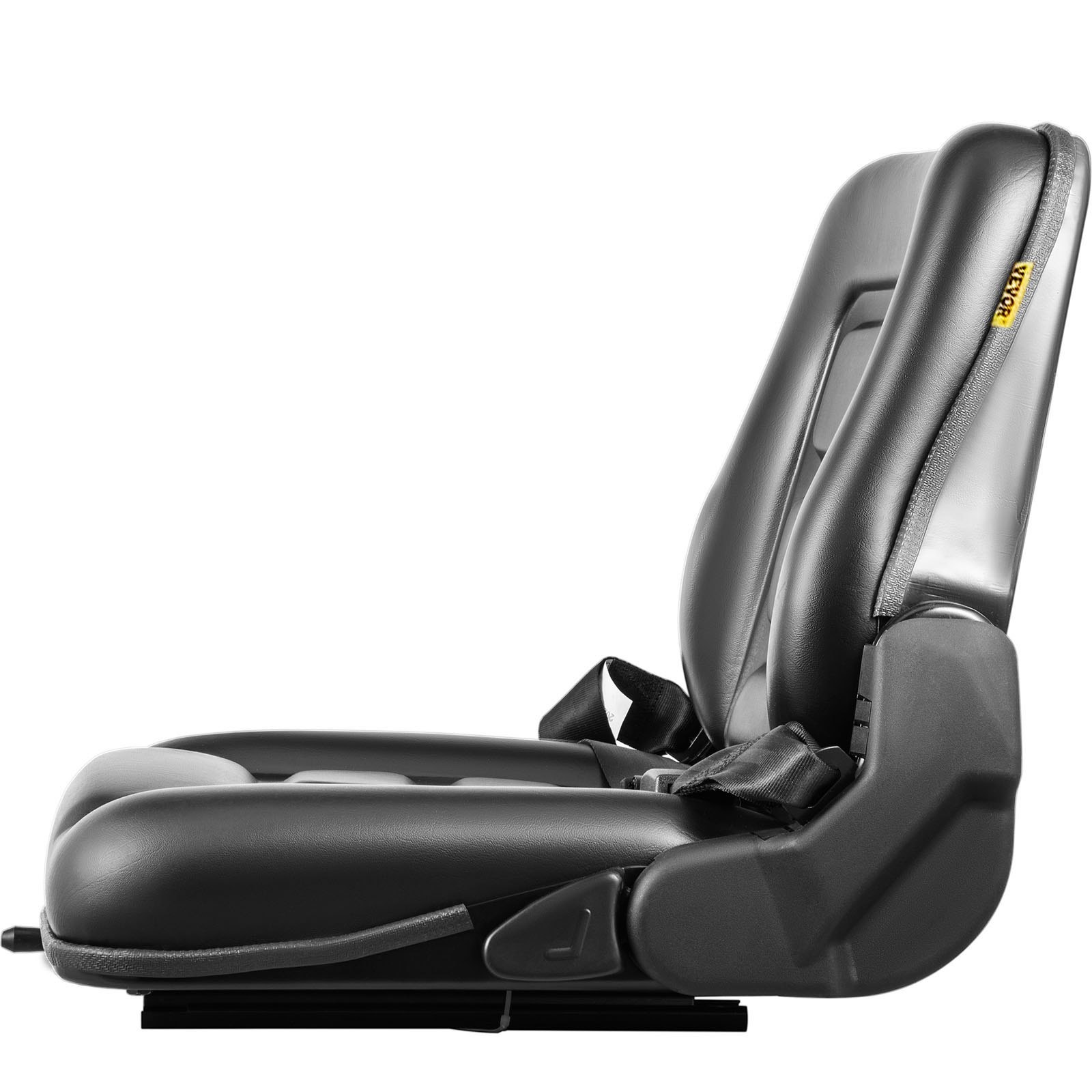 VEVOR Universal Forklift Seat Black PVC Tractor Seat, 6"/150MM