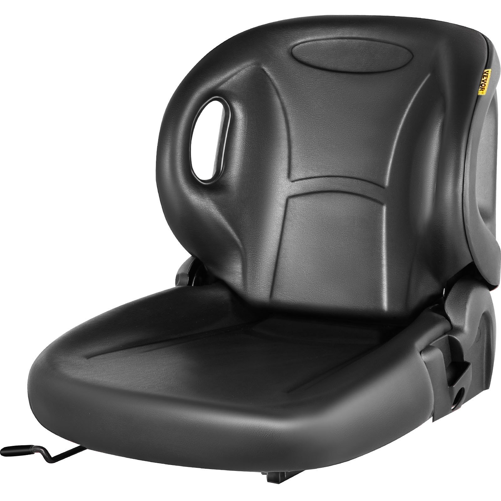 VEVOR Universal Forklift Seat Black PVC Tractor Seat, 6"/150MM
