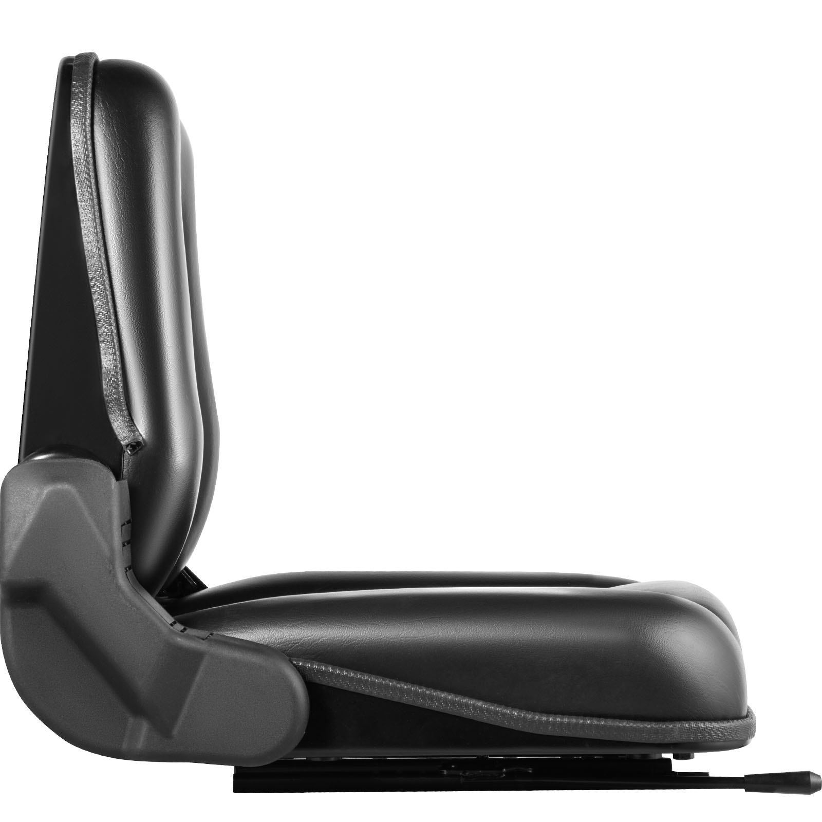VEVOR Universal Forklift Seat, Black PVC Tractor Seat, 6"/150MM