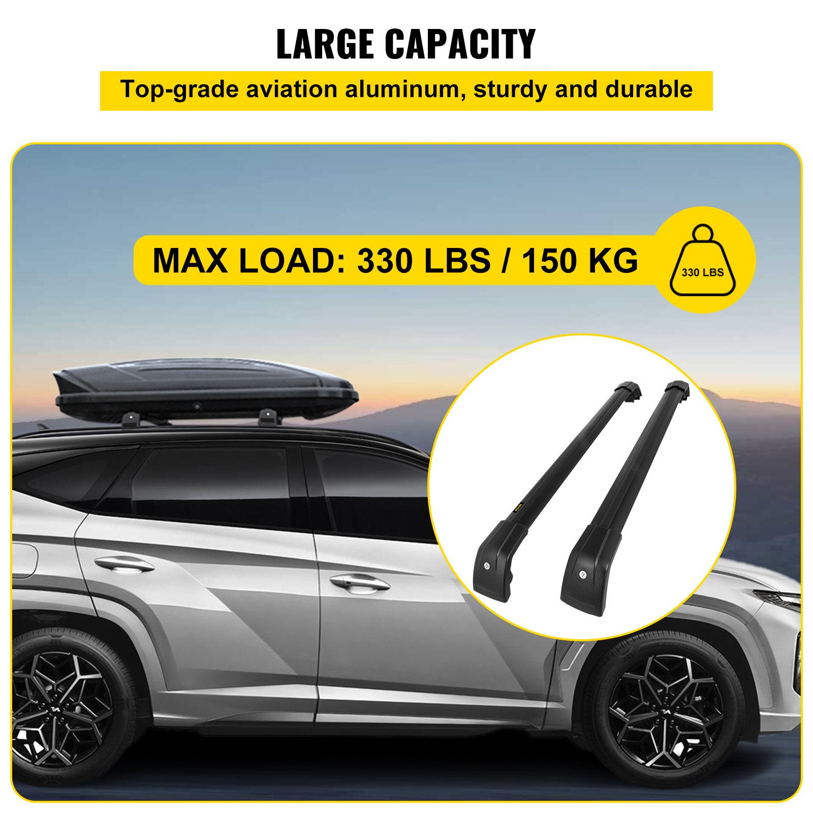 Roof Rack Crossbars Universal Roof Rack for Hyundai Tucson 20162022