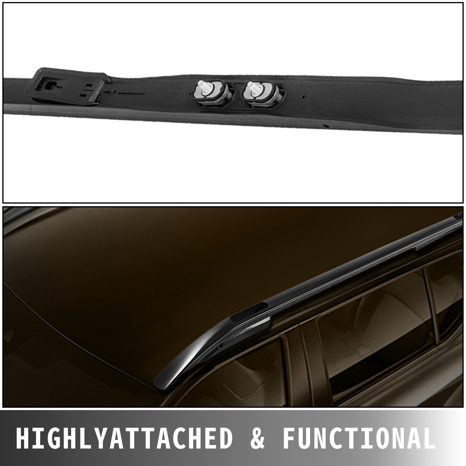 Aluminium Roof Rails Baggage Luggage Rack Side Rail Bars for Land Rover