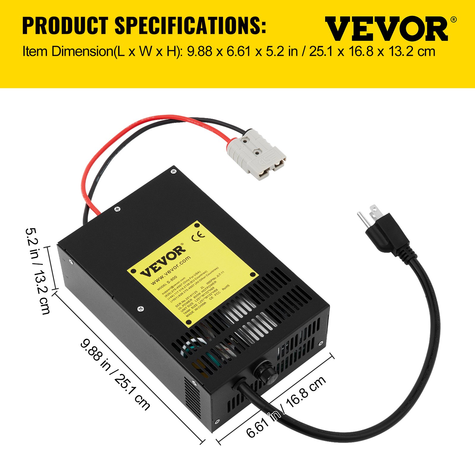VEVOR RV Power Converter Battery Charger 110 V AC to 12 V DC 45 AMP RV