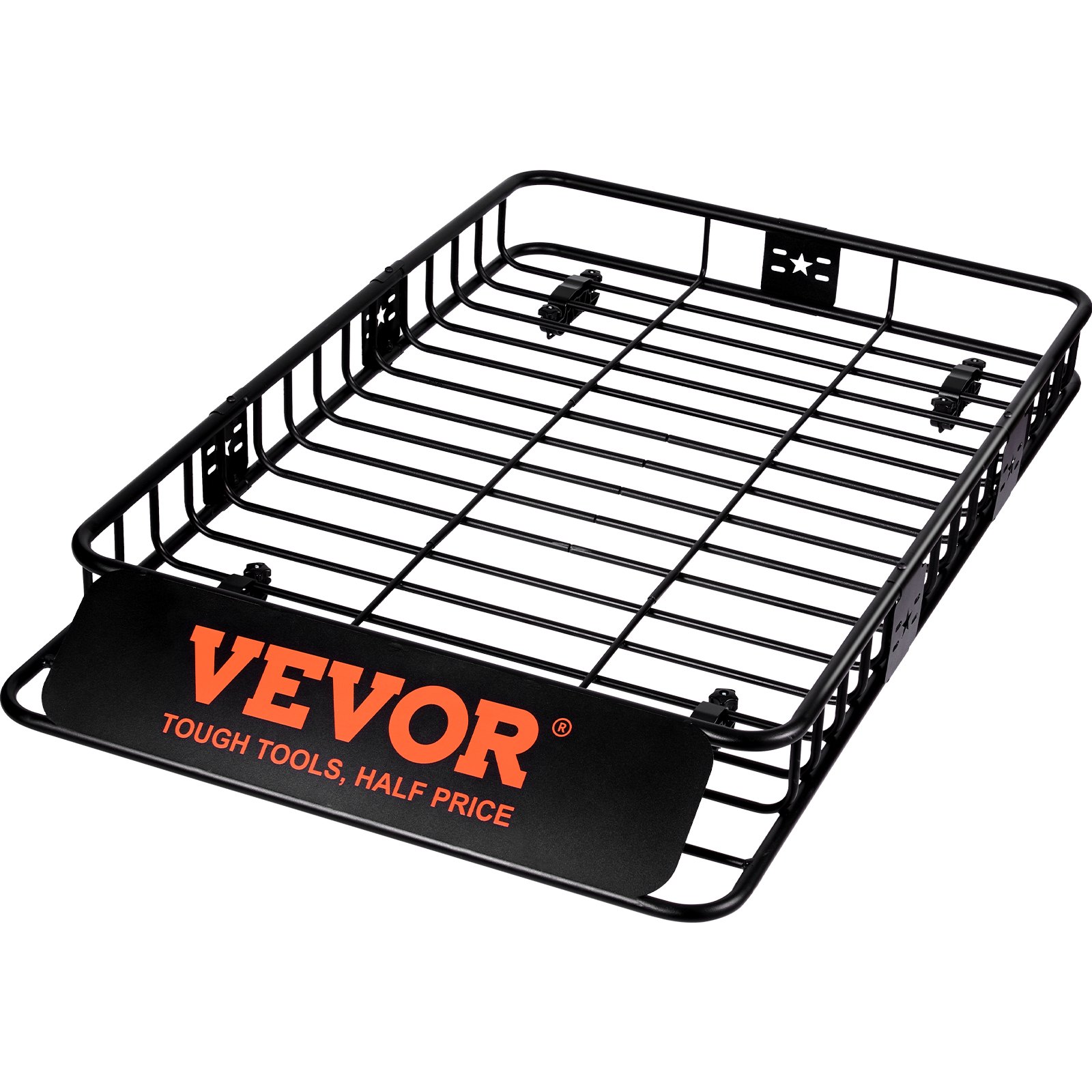 VEVOR Roof Rack Cargo Basket, 64" x 39" x 6" Rooftop Cargo Carrier with