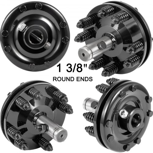 VEVOR VEVOR Slip Clutch PTO Slip Clutch 1 3/8" Smooth Ends Black for