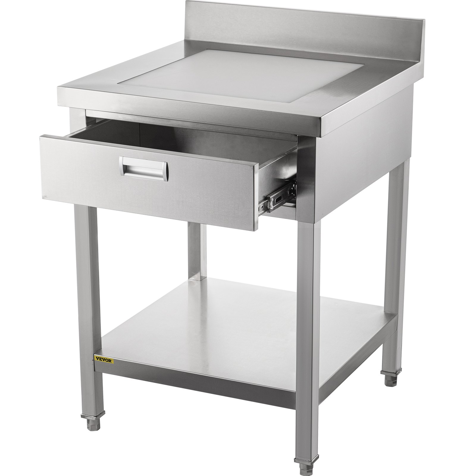 VEVOR Commercial Food Prep Worktable 24x30 in Stainless Steel Table ...