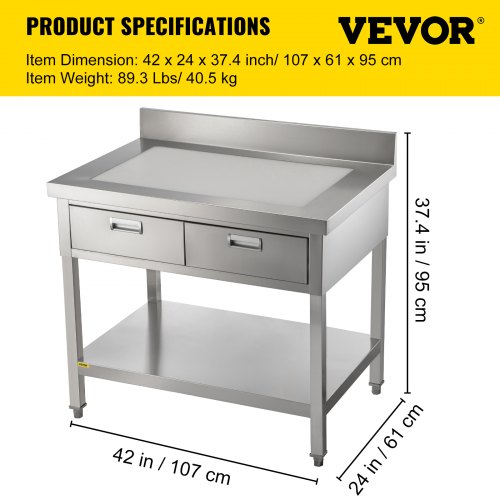 Stainless Steel Kitchen Table With Drawers Things In The Kitchen   Steel Table F6 