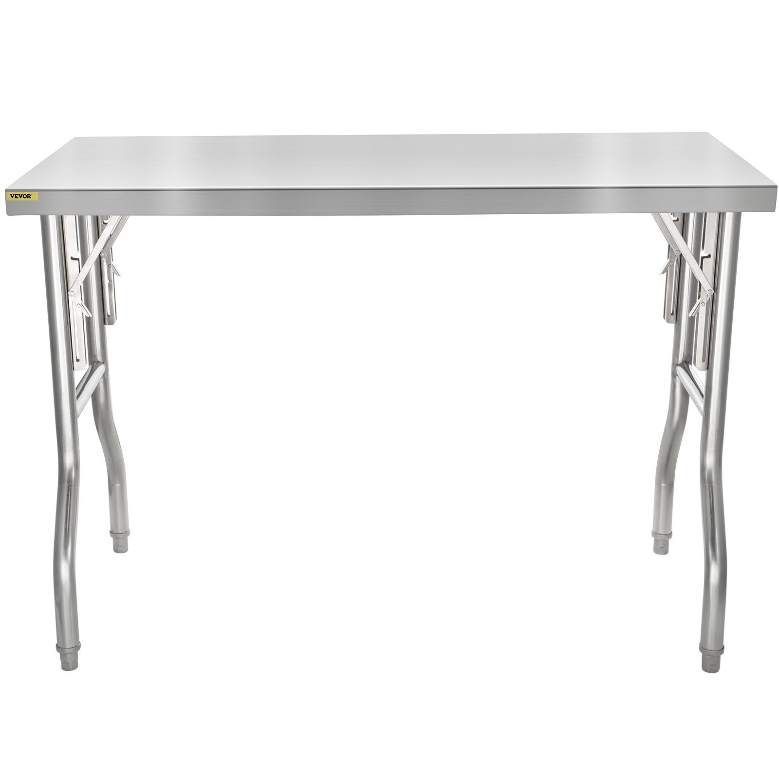 VEVOR VEVOR Stainless Steel Kitchen Bench Folding Commercial Prep Table ...