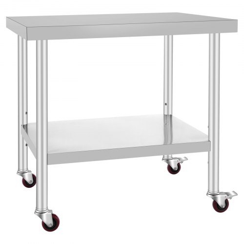 VEVOR VEVOR Stainless Steel Catering Work Table 30x36 Inch Commercial ...