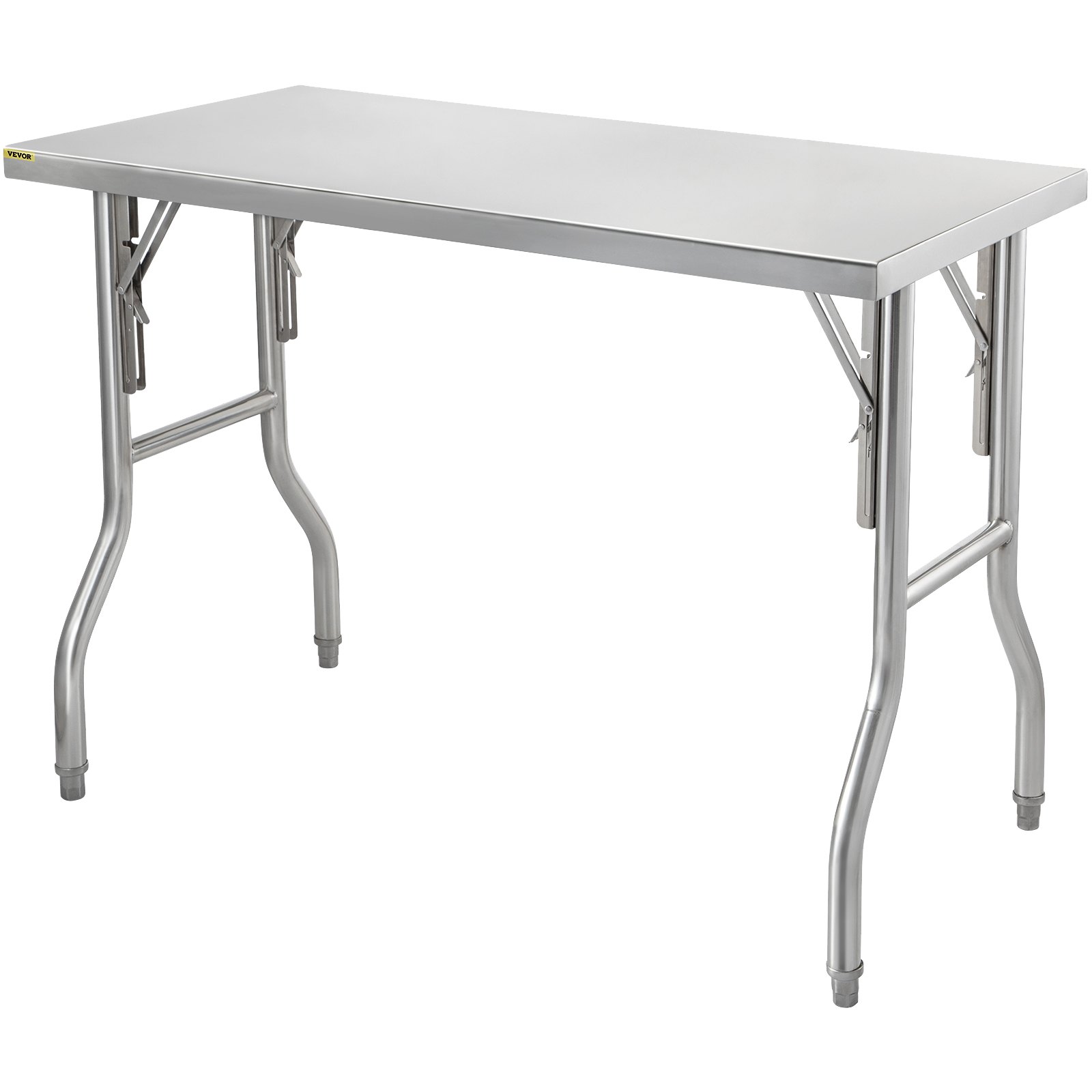VEVOR 48 x 30 Inch Folding Commercial Prep Table Commercial Worktable ...