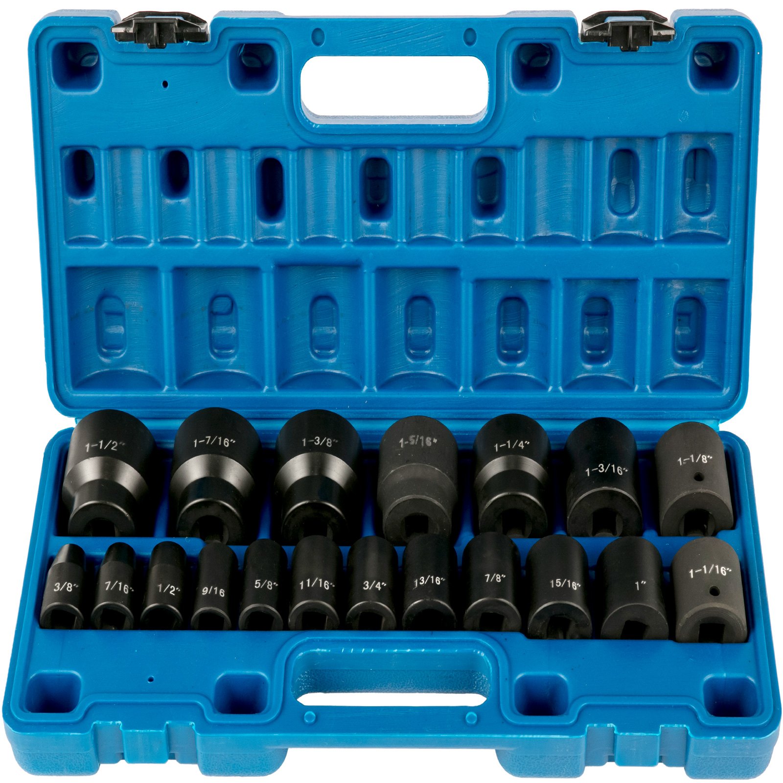 VEVOR Impact Socket Set 1/2 Inches 19 Piece Impact Sockets, Standard