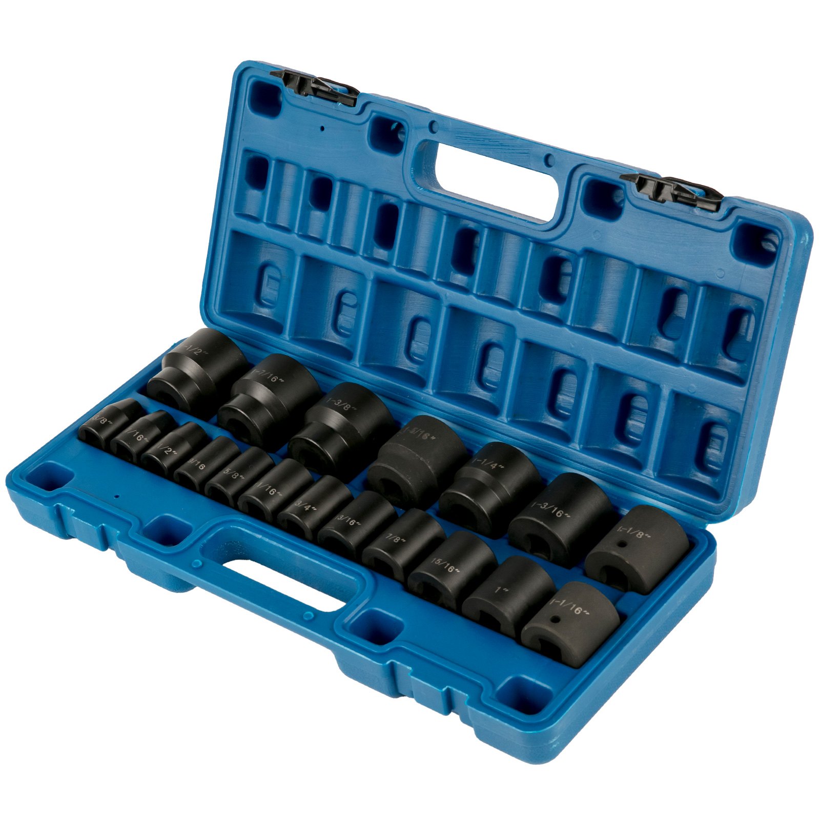 VEVOR Impact Socket Set 1/2 Inches 19 Piece Impact Sockets, Standard