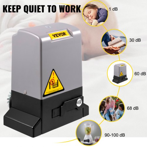 VEVOR VEVOR Sliding Gate Opener Automatic Sliding Gate 1800 KG 4 Remote