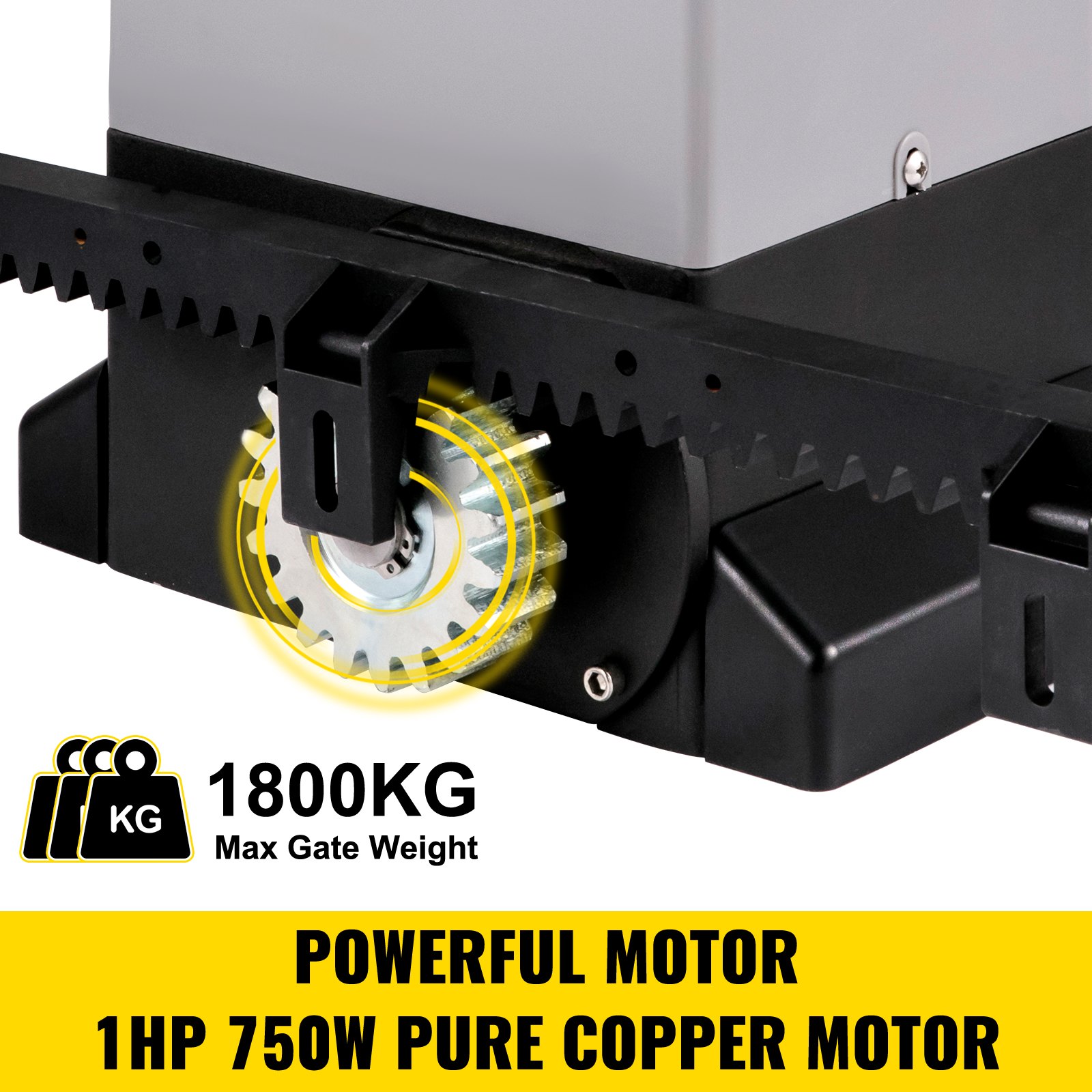 VEVOR VEVOR Sliding Gate Opener Automatic Sliding Gate 1800 KG 4 Remote