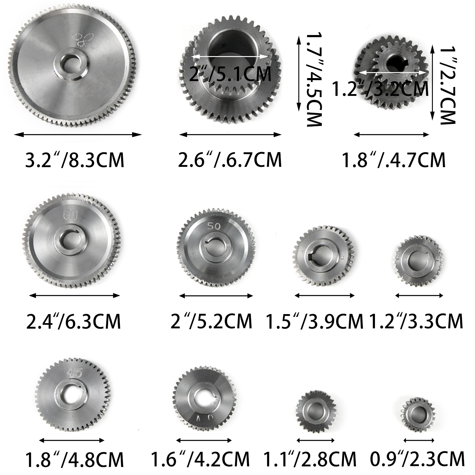 VEVOR 5PCS Gear Set For Mini Lathes, Replacement Gears | VEVOR AU