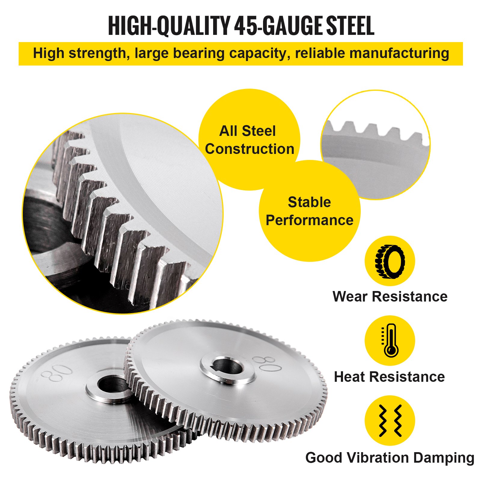 VEVOR 27PCS Metal Lathe Gears Change Gear for Mini Lathes and Milling