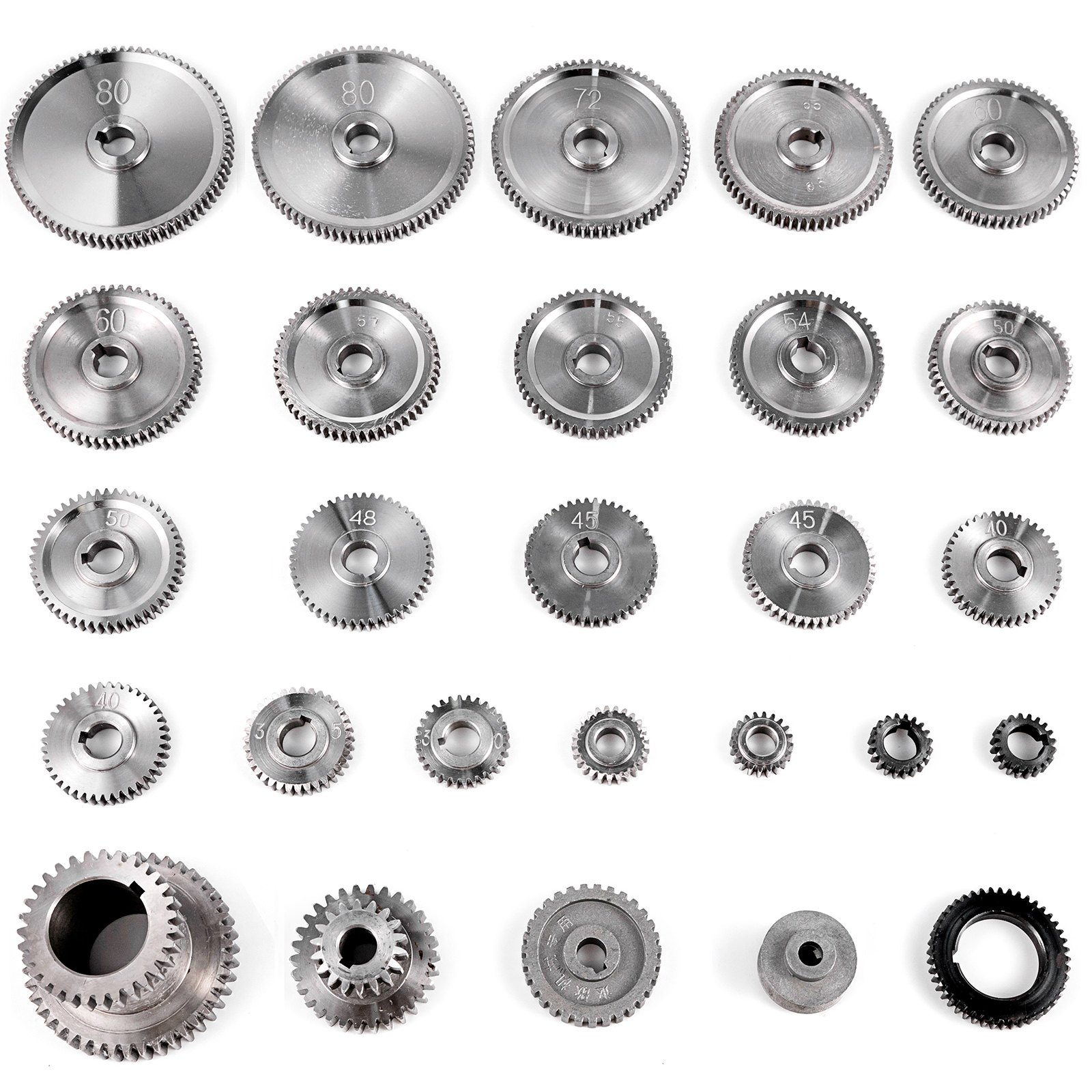 VEVOR 27PCS Metal Lathe Gears Change Gear for Mini Lathes and Milling
