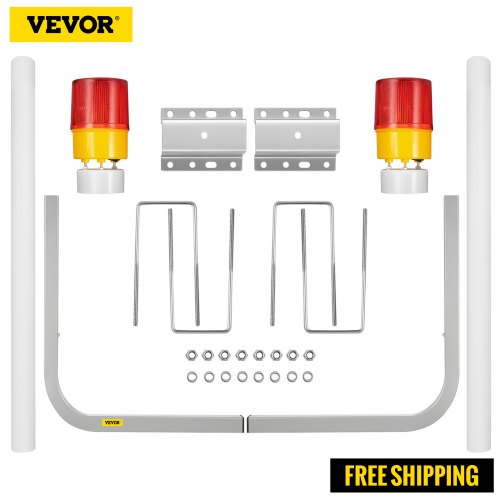 VEVOR Boat Trailer Guideon 40" Trailer Post Guide on w/ Tube Cover＆LED