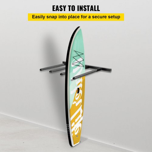 VEVOR Vertical Surfboard Rack, 4 Rods Paddle Board Storage Rack, 31