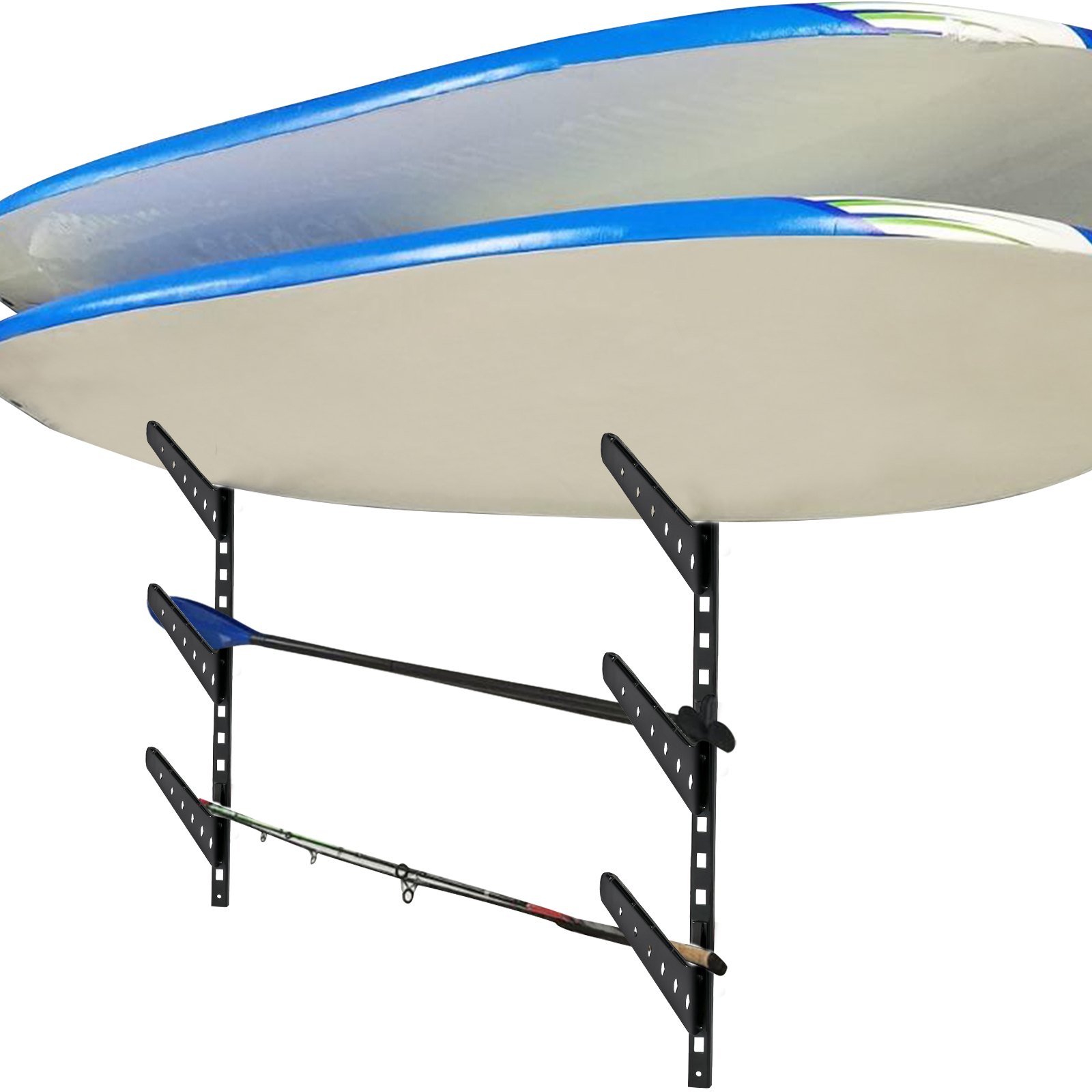VEVOR Surfboard Rack, 4 Tiers Wakeboard Rack, 50lbs Capacity Surfboard ...