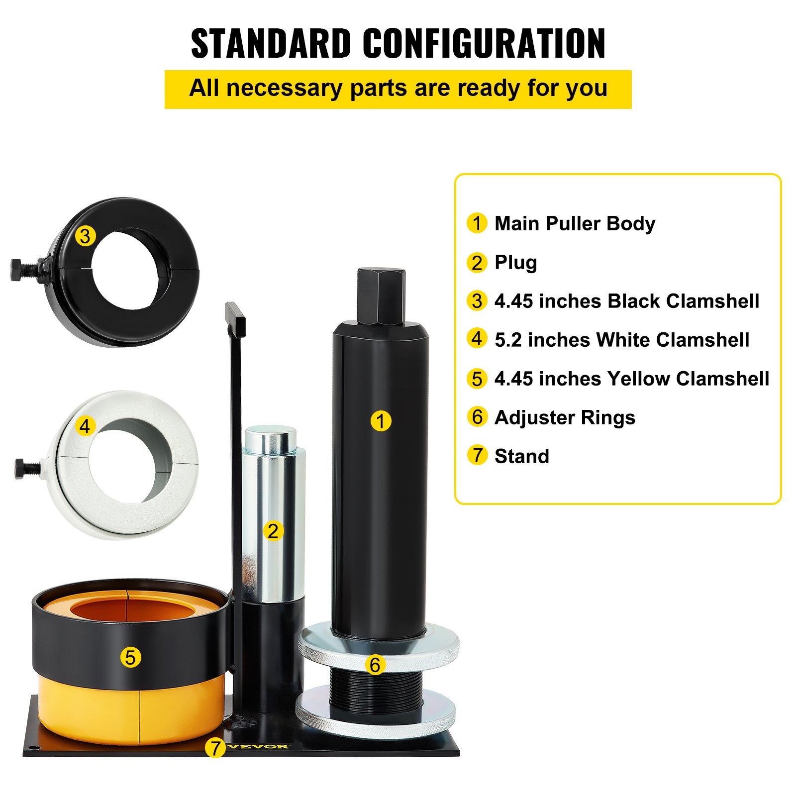 VEVOR Carrier & Pinion Bearing Puller, Compatible with Dana 30,40,50,60